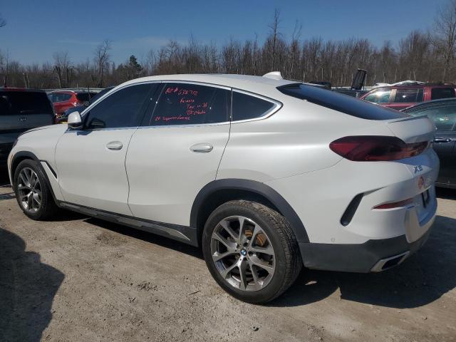 5UXCY6C01N9J42749 - 2022 BMW X6 XDRIVE40I WHITE photo 2