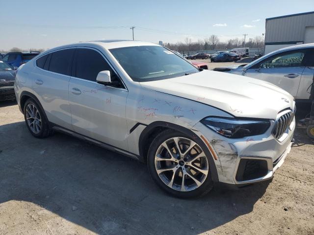 5UXCY6C01N9J42749 - 2022 BMW X6 XDRIVE40I WHITE photo 4