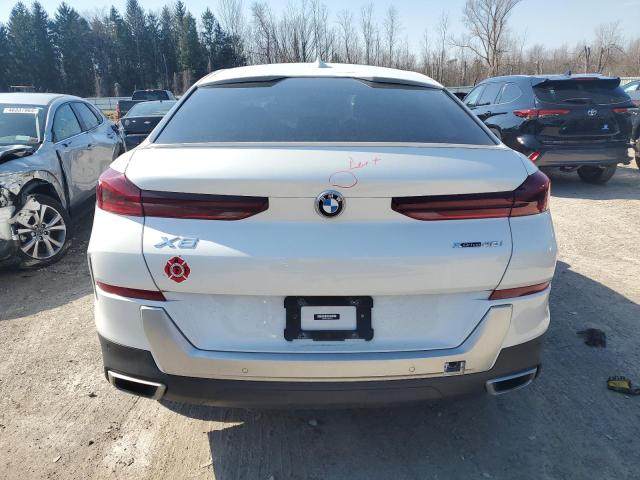 5UXCY6C01N9J42749 - 2022 BMW X6 XDRIVE40I WHITE photo 6