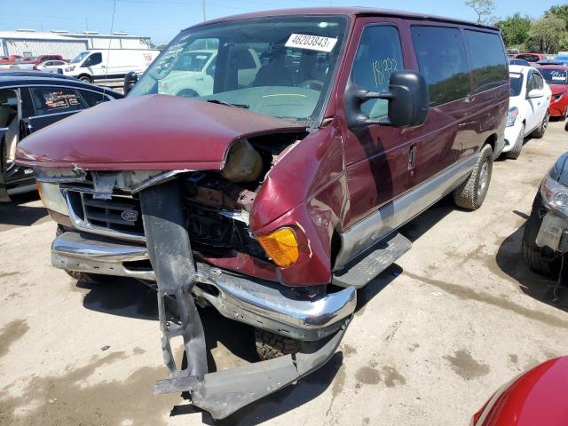 1FMRE11W35HA26890 - 2005 FORD ECONOLINE E150 WAGON RED photo 1