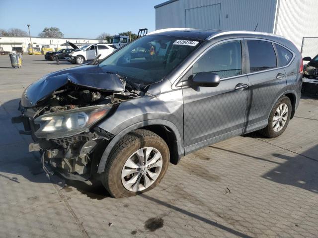 5J6RM3H74DL001567 - 2013 HONDA CR-V EXL GRAY photo 1