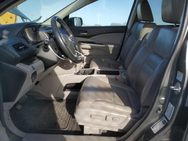 5J6RM3H74DL001567 - 2013 HONDA CR-V EXL GRAY photo 7