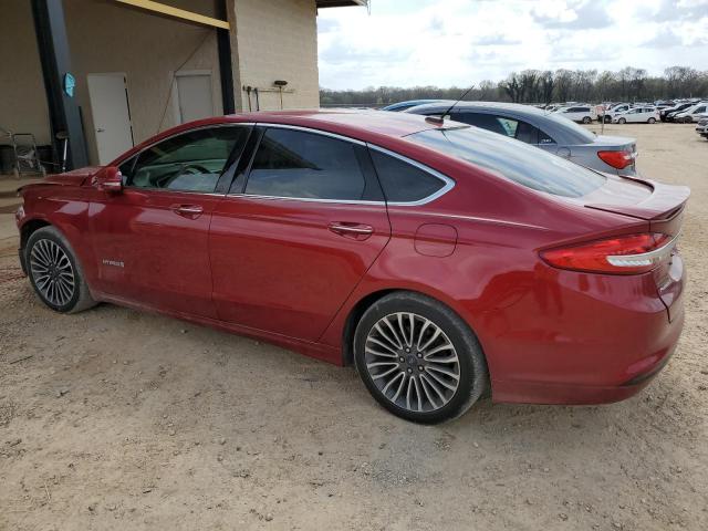 3FA6P0RU2HR256752 - 2017 FORD FUSION TITANIUM HEV RED photo 2