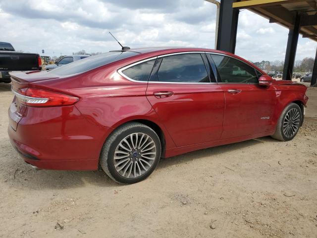 3FA6P0RU2HR256752 - 2017 FORD FUSION TITANIUM HEV RED photo 3