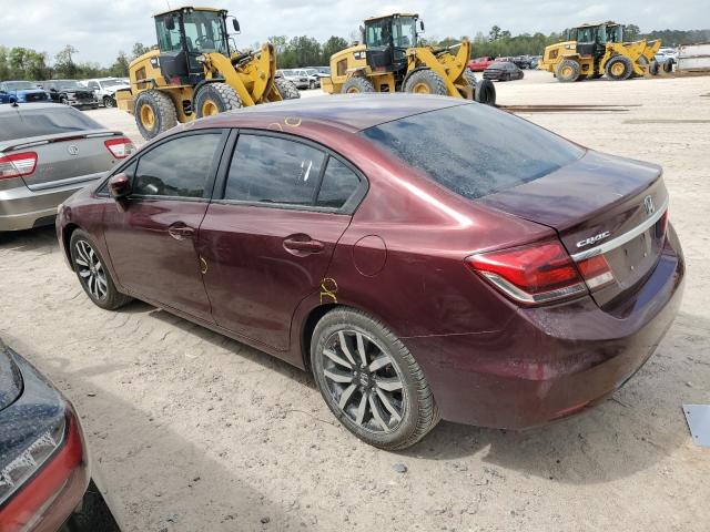 19XFB2F94EE077765 - 2014 HONDA CIVIC EXL 栗色 照片 2