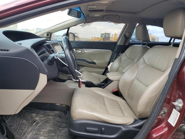 19XFB2F94EE077765 - 2014 HONDA CIVIC EXL 栗色 照片 7
