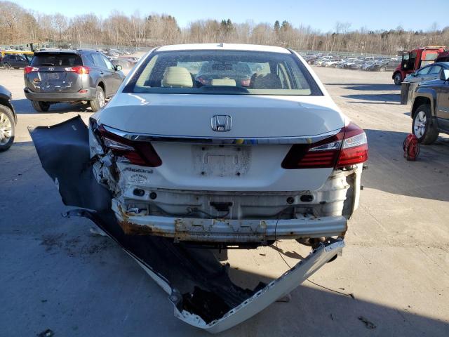 1HGCR2F85GA029169 - 2016 HONDA ACCORD EXL WHITE photo 6