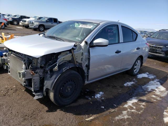 3N1CN7AP6KL815668 - 2019 NISSAN VERSA S SILVER photo 1