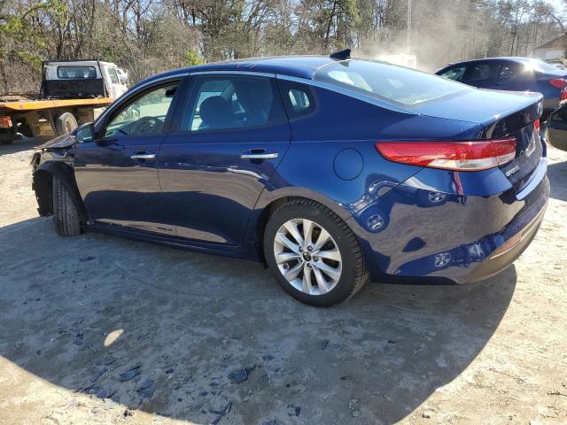 5XXGU4L35HG130320 - 2017 KIA OPTIMA EX BLUE photo 2