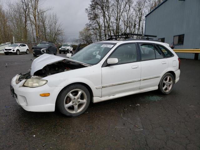 JM1BJ246821509072 - 2002 MAZDA PROTEGE PR5 WHITE photo 1