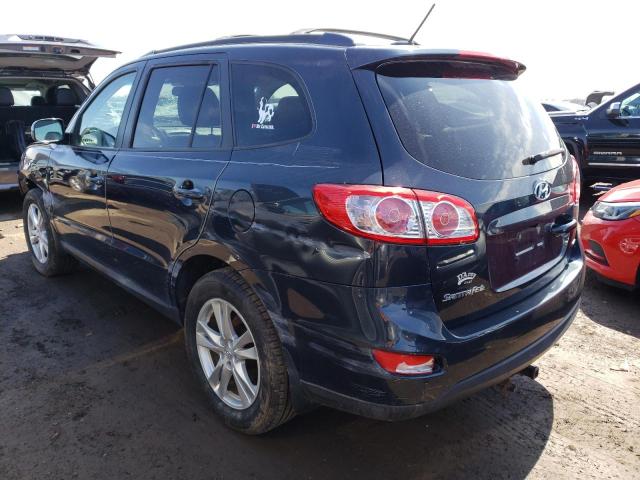 5XYZHDAG9CG100518 - 2012 HYUNDAI SANTA FE SE BLUE photo 2