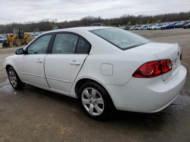 KNAGE123875140627 - 2007 KIA OPTIMA LX WHITE photo 2