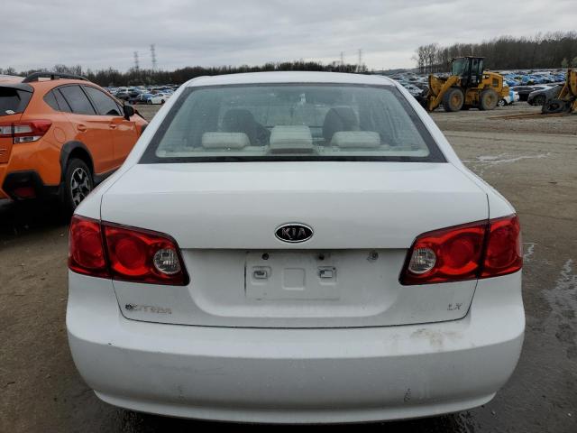 KNAGE123875140627 - 2007 KIA OPTIMA LX WHITE photo 6