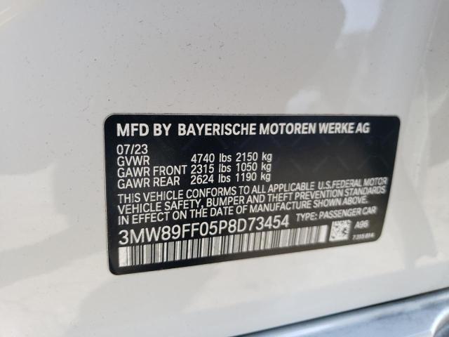 3MW89FF05P8D73454 - 2023 BMW 330XI WHITE photo 12