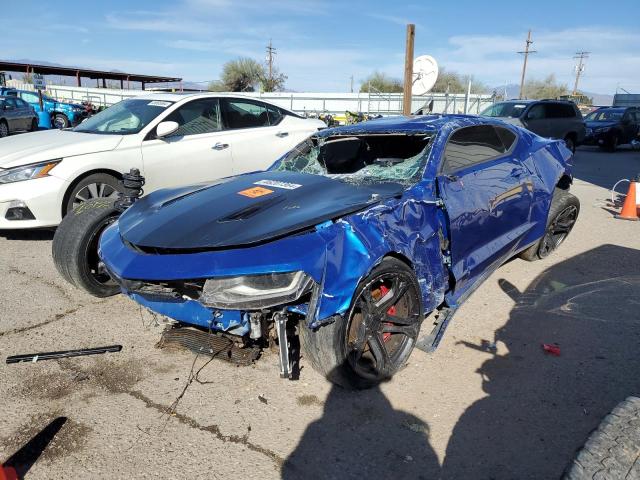 1G1FE1R73J0157632 - 2018 CHEVROLET CAMARO SS BLUE photo 1