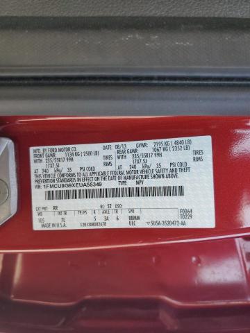 1FMCU9G9XEUA55349 - 2014 FORD ESCAPE SE RED photo 12