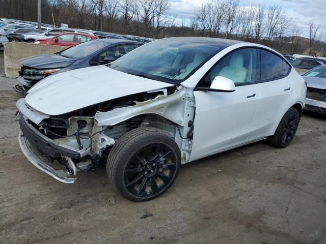 5YJYGDEEXMF225107 - 2021 TESLA MODEL Y WHITE photo 1