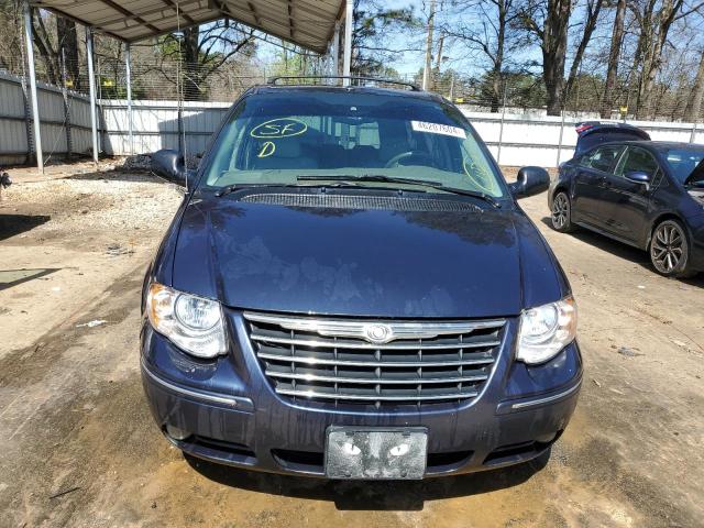 2A8GP64L37R320441 - 2007 CHRYSLER TOWN & COU LIMITED BLUE photo 5