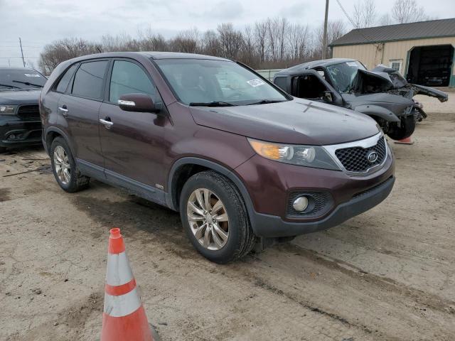 5XYKUDA24BG023802 - 2011 KIA SORENTO EX BURGUNDY photo 4