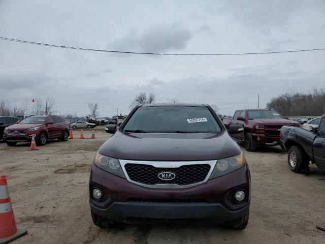 5XYKUDA24BG023802 - 2011 KIA SORENTO EX BURGUNDY photo 5