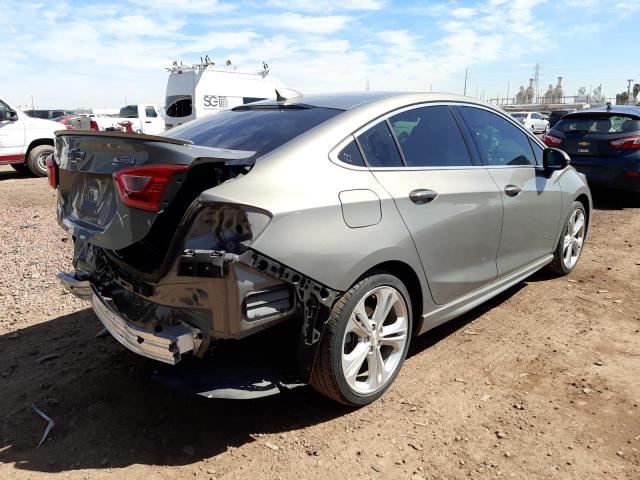 1G1BF5SM7J7104930 - 2018 CHEVROLET CRUZE PREMIER GRAY photo 3