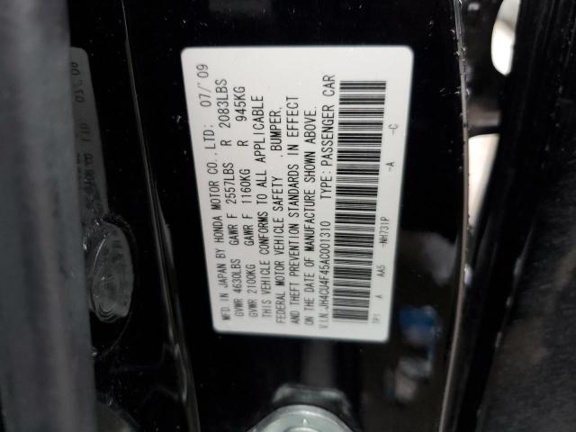 JH4CU4F45AC001310 - 2010 ACURA TSX BLACK photo 13