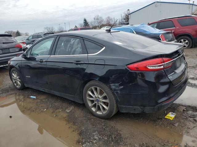 3FA6P0LU8HR374345 - 2017 FORD FUSION SE HYBRID BLACK photo 2