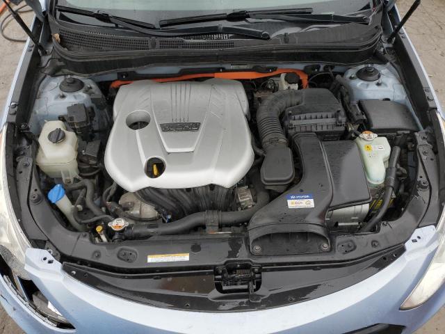 KMHEC4A46CA047436 - 2012 HYUNDAI SONATA HYBRID BLUE photo 11