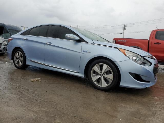 KMHEC4A46CA047436 - 2012 HYUNDAI SONATA HYBRID BLUE photo 4