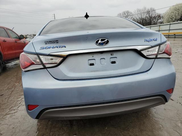 KMHEC4A46CA047436 - 2012 HYUNDAI SONATA HYBRID BLUE photo 6