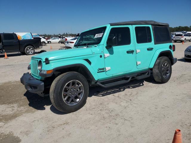 1C4HJXDN7MW549681 - 2021 JEEP WRANGLER U SPORT Turquoise photo 1