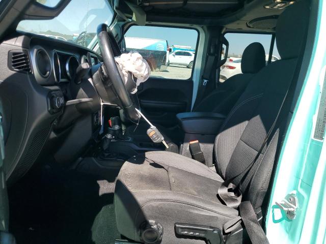 1C4HJXDN7MW549681 - 2021 JEEP WRANGLER U SPORT Turquoise photo 7