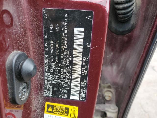 5TDJKRFH3FS171542 - 2015 TOYOTA HIGHLANDER XLE Qırmızı foto 13