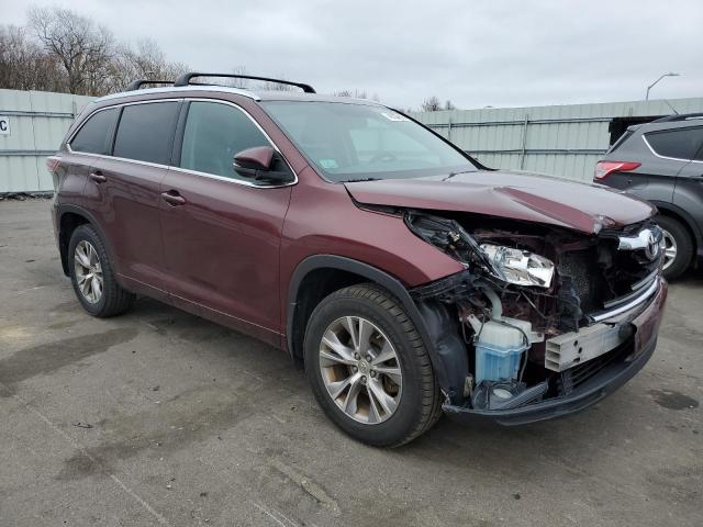 5TDJKRFH3FS171542 - 2015 TOYOTA HIGHLANDER XLE Qırmızı foto 4