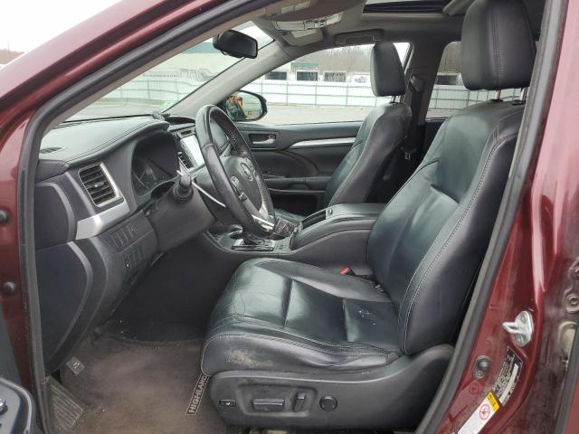 5TDJKRFH3FS171542 - 2015 TOYOTA HIGHLANDER XLE Qırmızı foto 7