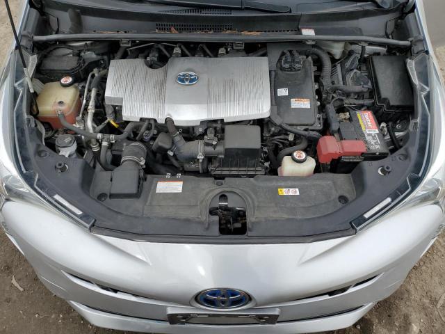 JTDKBRFU1J3073976 - 2018 TOYOTA PRIUS SILVER photo 11