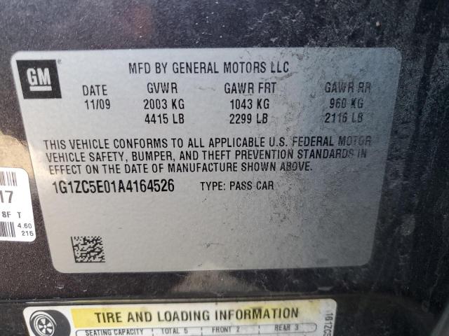 1G1ZC5E01A4164526 - 2010 CHEVROLET MALIBU 1LT 灰色 照片 12