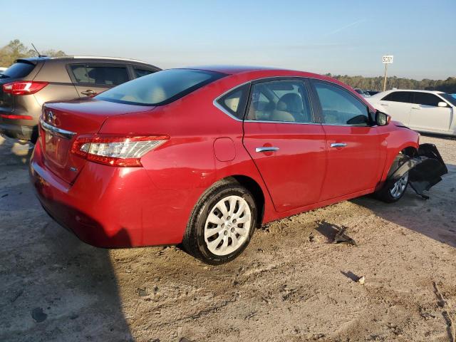 3N1AB7AP4EL626361 - 2014 NISSAN SENTRA S RED photo 3