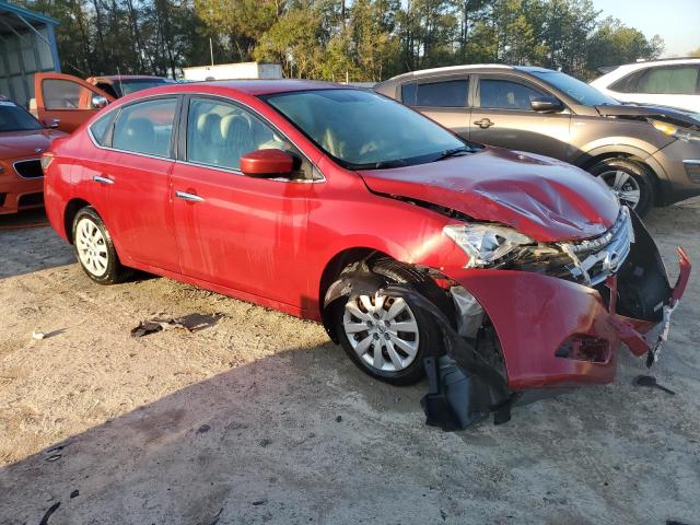 3N1AB7AP4EL626361 - 2014 NISSAN SENTRA S RED photo 4