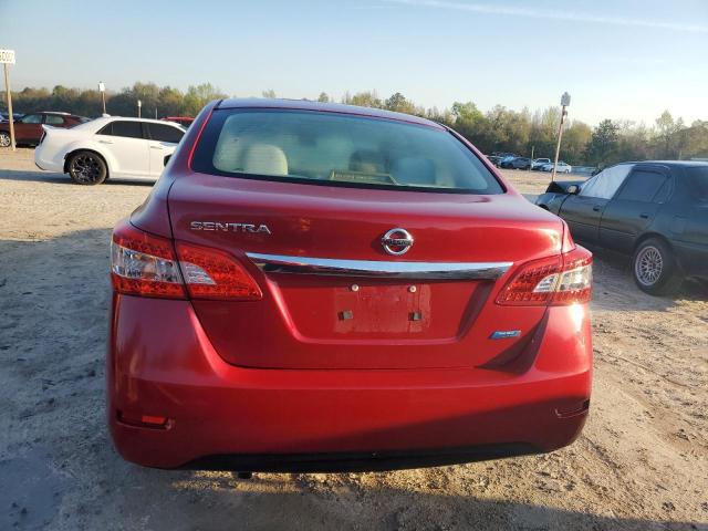 3N1AB7AP4EL626361 - 2014 NISSAN SENTRA S RED photo 6