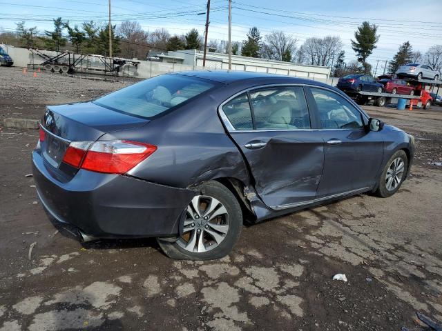 1HGCR2F3XDA019902 - 2013 HONDA ACCORD LX GRAY photo 3