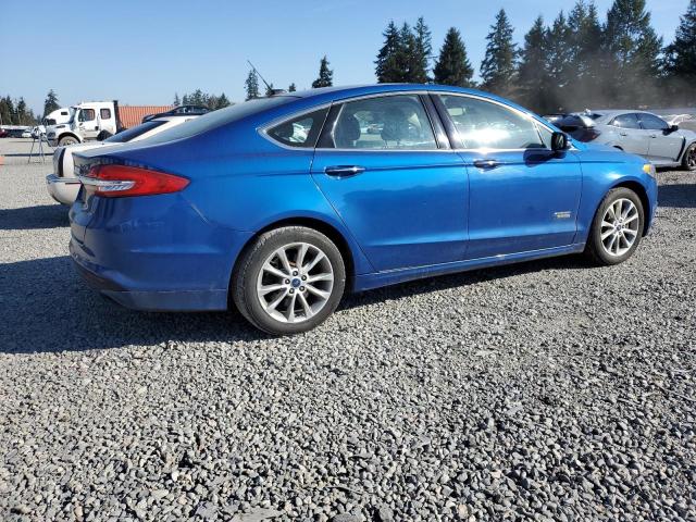 3FA6P0PU4HR190434 - 2017 FORD FUSION SE PHEV BLUE photo 3