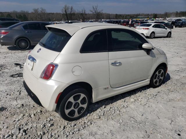 3C3CFFGEXFT503003 - 2015 FIAT 500 ELECTRIC WHITE photo 3