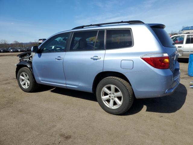 JTEES41A482103089 - 2008 TOYOTA HIGHLANDER BLUE photo 2