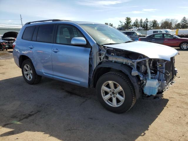 JTEES41A482103089 - 2008 TOYOTA HIGHLANDER BLUE photo 4