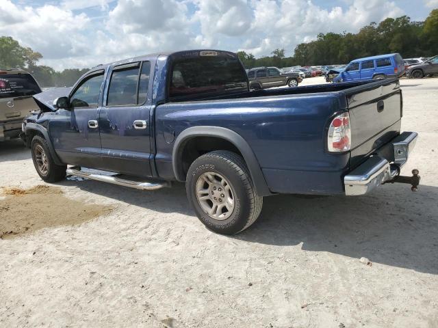 1B7HL48N82S549082 - 2002 DODGE DAKOTA QUAD SLT BLUE photo 2