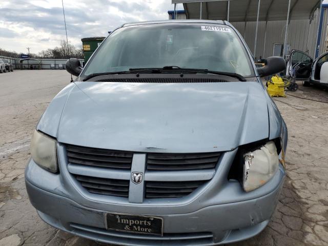 1D4GP45R66B592223 - 2006 DODGE CARAVAN SXT BLUE photo 5