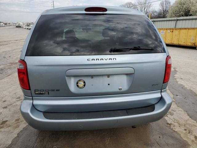 1D4GP45R66B592223 - 2006 DODGE CARAVAN SXT BLUE photo 6