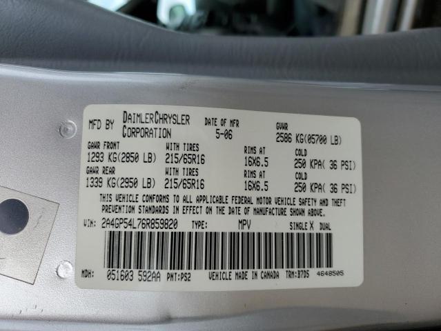 2A4GP54L76R859820 - 2006 CHRYSLER TOWN & COU TOURING 灰色 照片 13