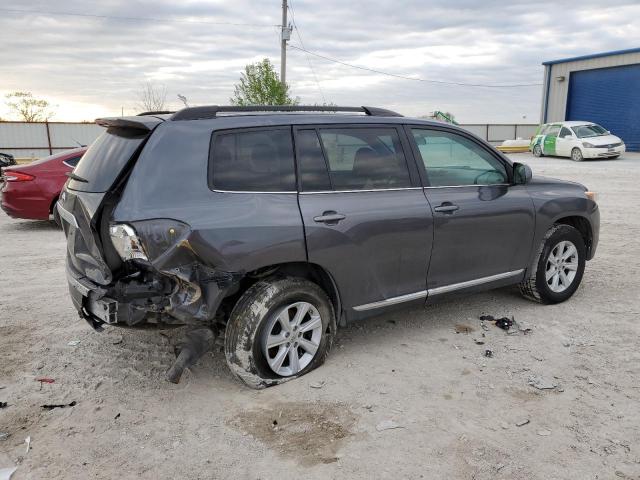 5TDBK3EH6DS217011 - 2013 TOYOTA HIGHLANDER BASE GRAY photo 3